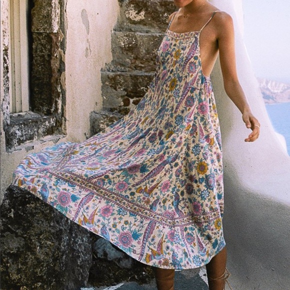 Spell Dresses & Skirts - Spell Designs Lovebird Midi chamomile hemmed